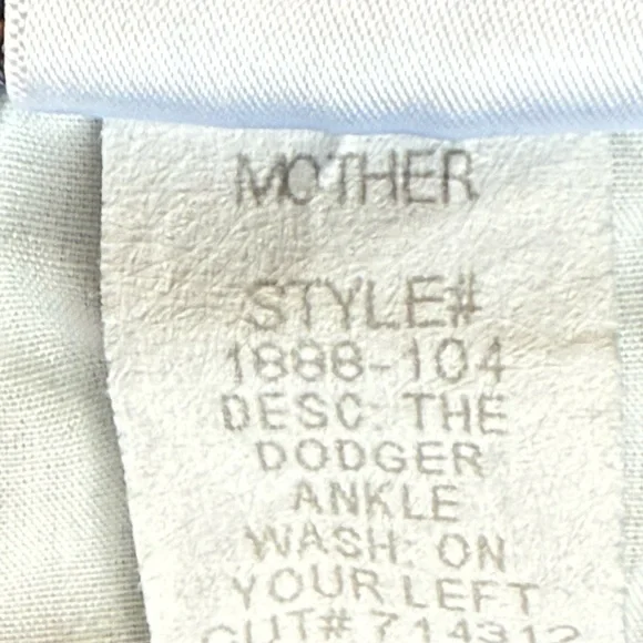 NWT MOTHER “The Dodger” Ankle Jeans On Your Left - Picture 12 of 14